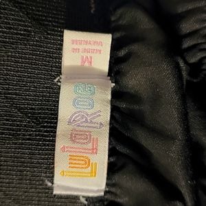 LuLaRoe Lola Skirt Medium Black, pink, rose, green